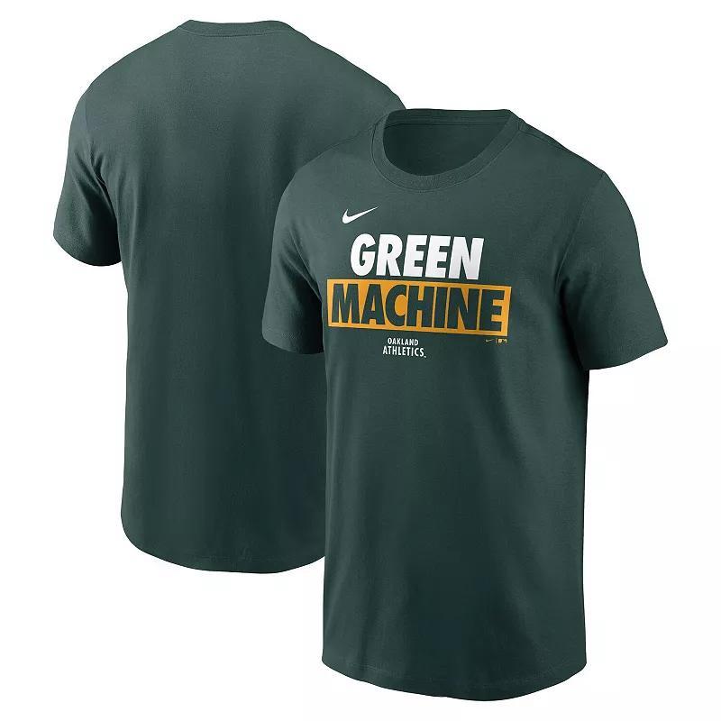 Men's Nike Green Oakland Athletics Rally Rule T-Shirt, Size: Small Product Image