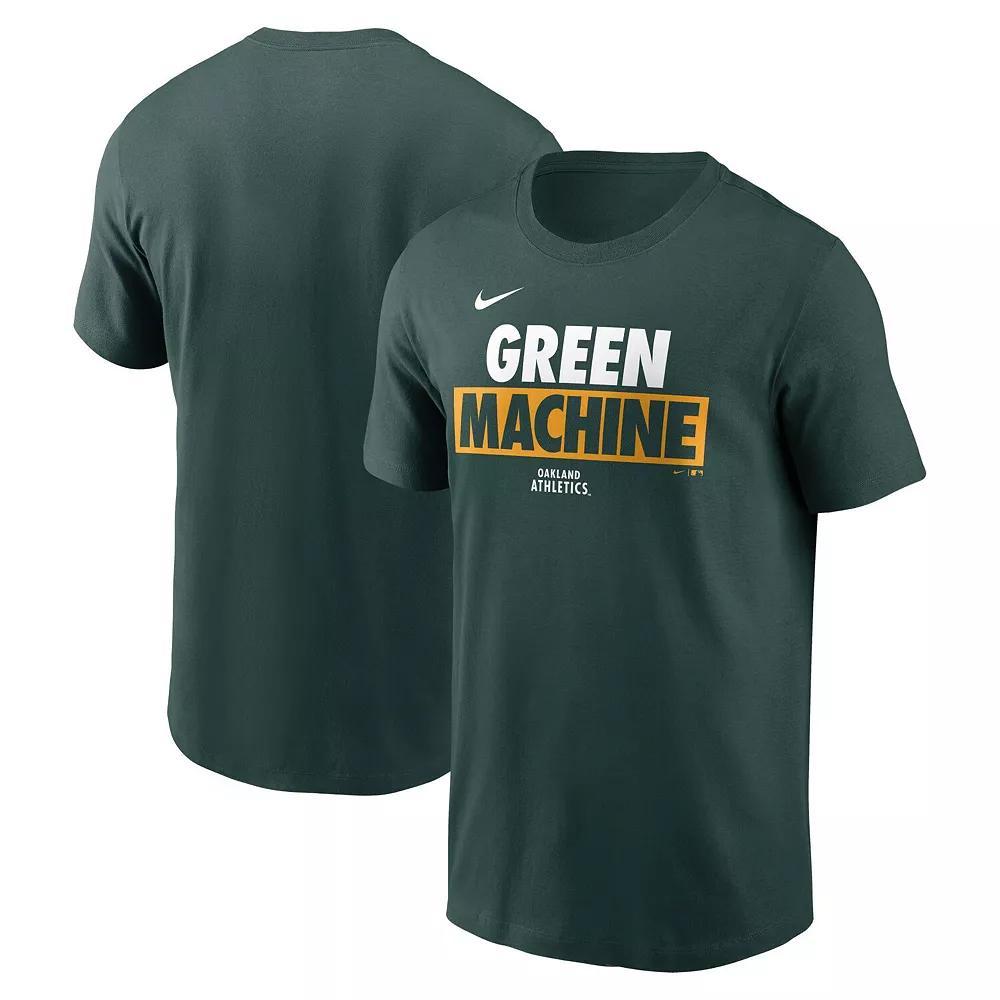 Men's Nike Green Oakland Athletics Rally Rule T-Shirt, Size: Small Product Image