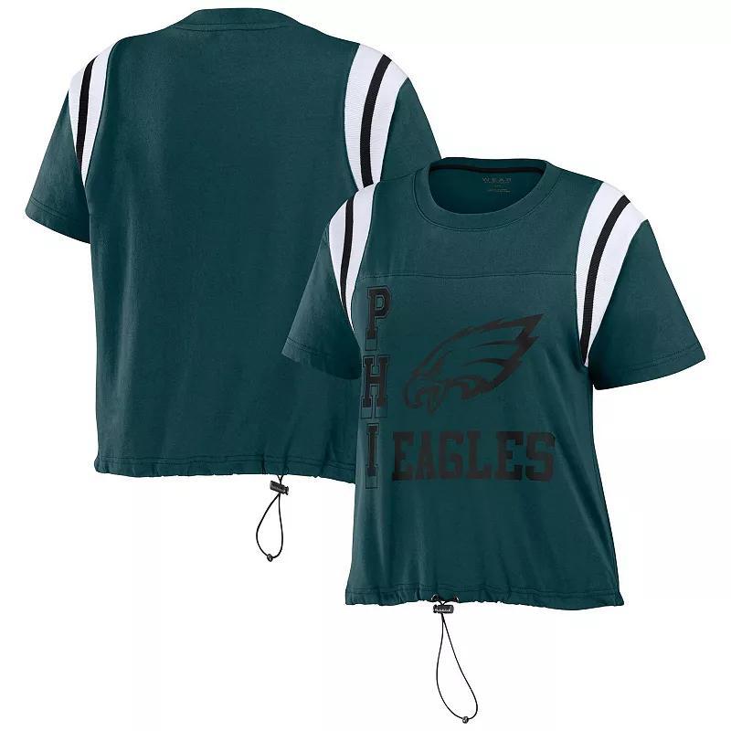 Women's WEAR by Erin Andrews Royal Buffalo Bills Cinched Colorblock T-Shirt, Size: Large, Blue Product Image