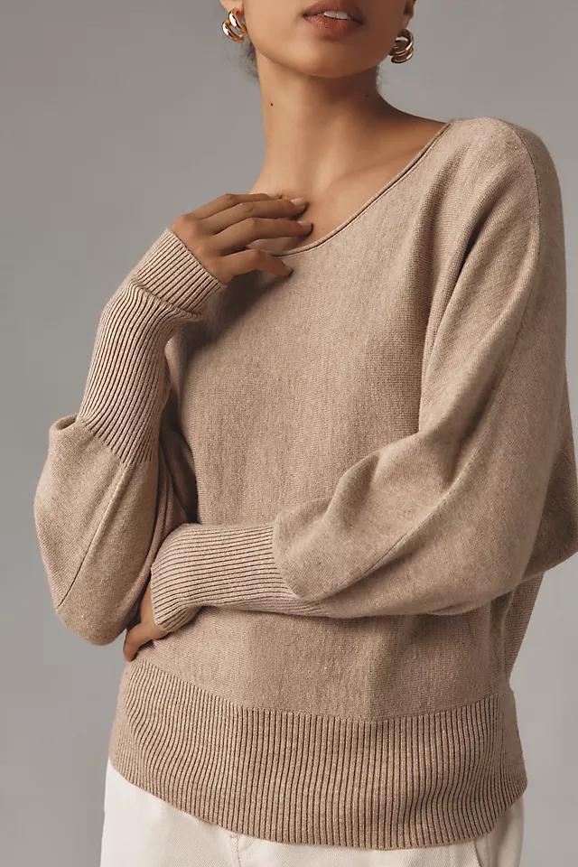 By Anthropologie Modern Off-The-Shoulder Sweater Product Image