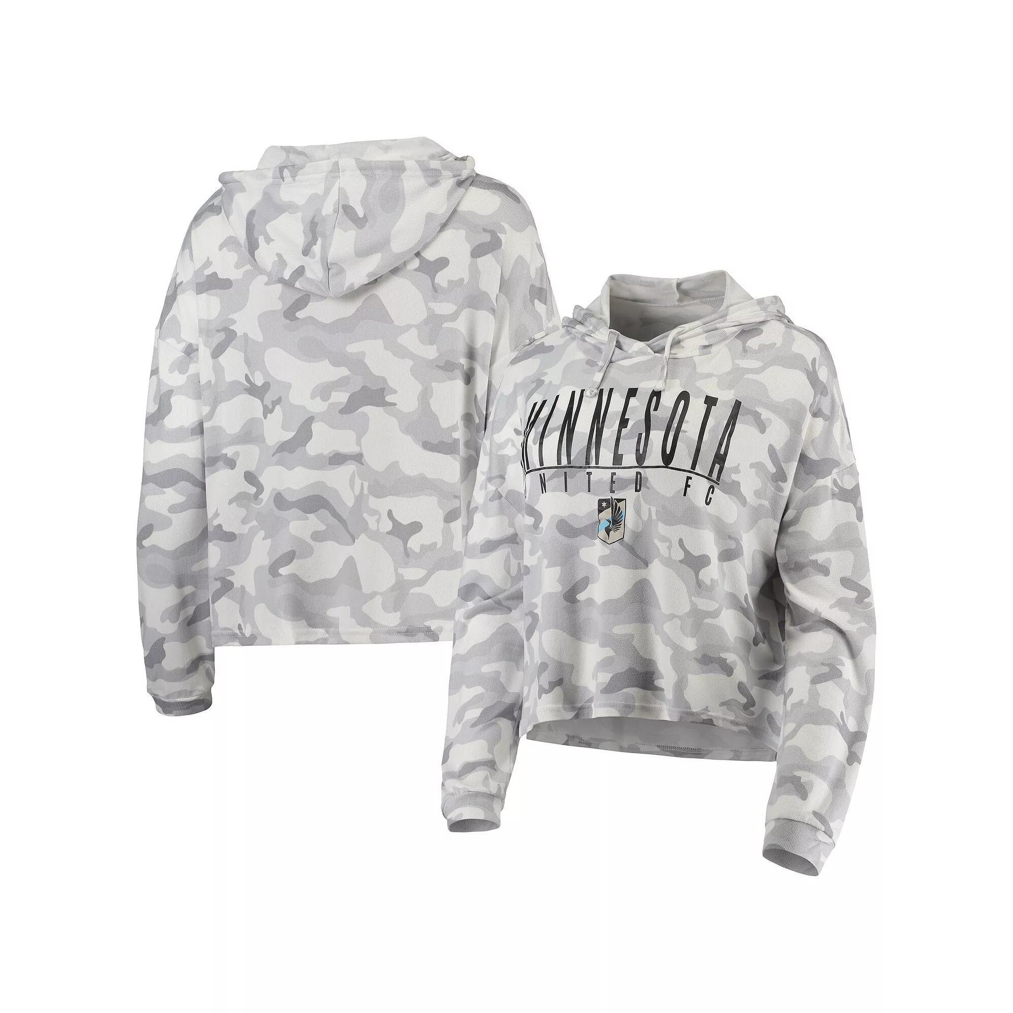 Women's Concepts Sport Gray Minnesota United FC Composite Hoodie T-Shirt, Size: Medium, Mfc Grey Product Image