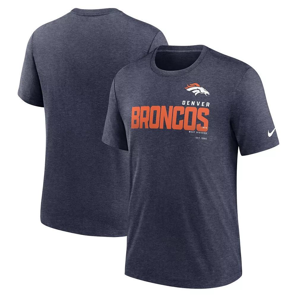 Men's Nike Heather Black Colorado Rockies Home Spin Tri-Blend T-Shirt, Size: Small, Charco Product Image