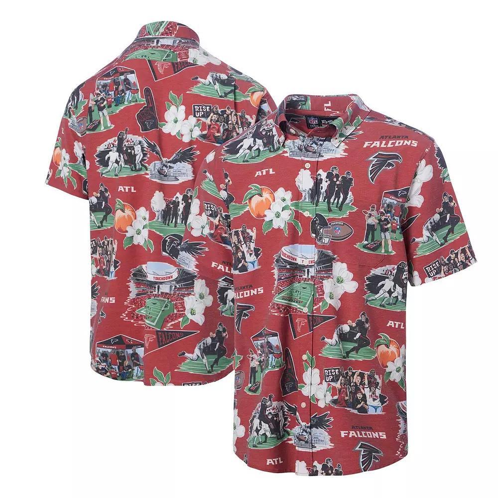 Men's Reyn Spooner Red Atlanta Falcons Scenic Button-Down Shirt, Size: XXL Product Image