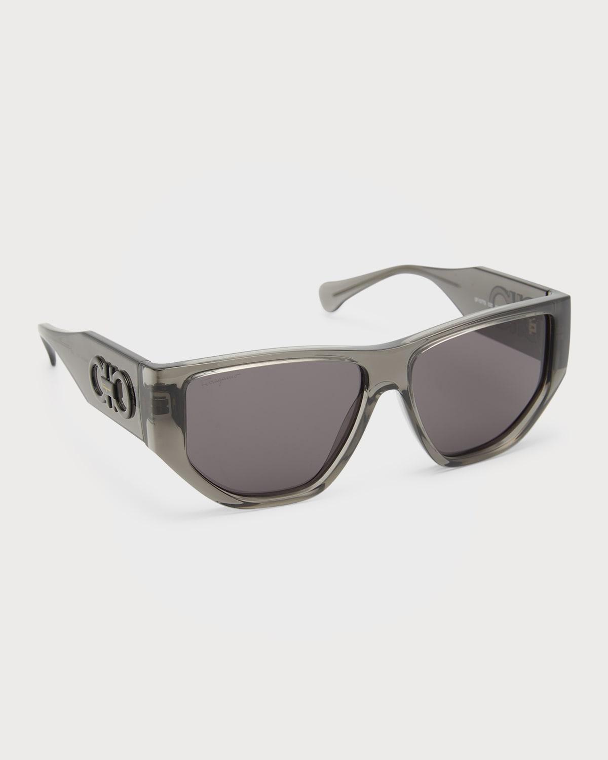 Monochrome Rectangle Plastic Sunglasses Product Image