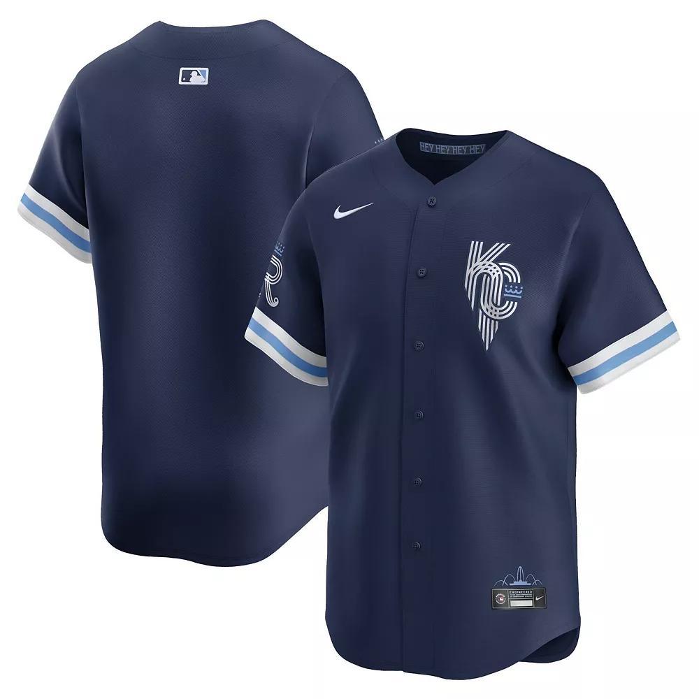Men's Nike Navy Kansas City Royals City Connect Limited Jersey, Size: Small, Blue Product Image