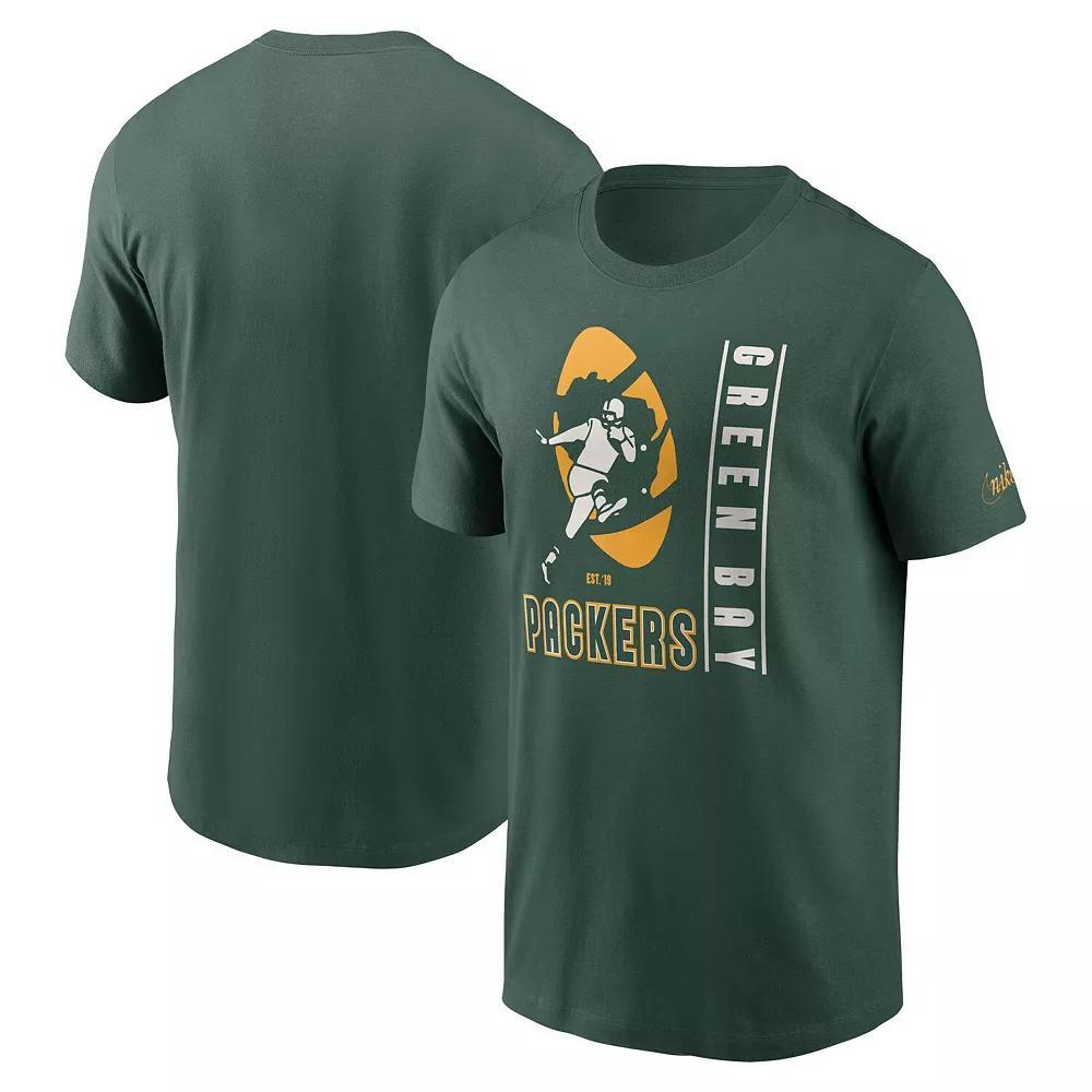 Men's Nike  Green Green Bay Packers Lockup Essential T-Shirt, Size: Small Product Image