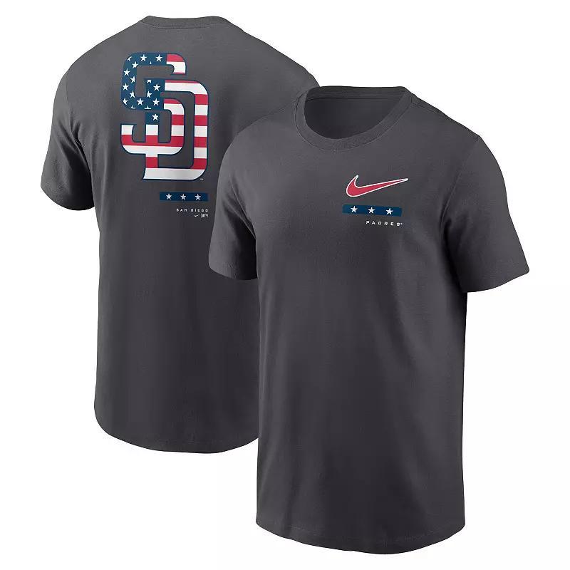 Men's Nike Anthracite Milwaukee Brewers Americana T-Shirt, Size: Small, Grey Product Image