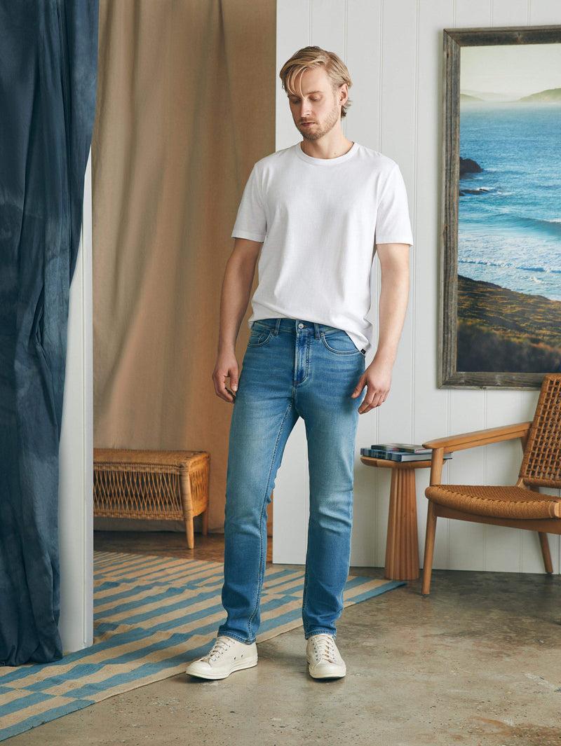 Stretch Terry Indigo 5-Pocket Pant (32" Inseam) - Eastern Shore Product Image