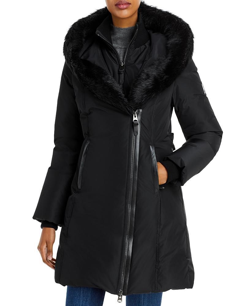 Mackage Kay Hooded Down Shearling Coat Product Image
