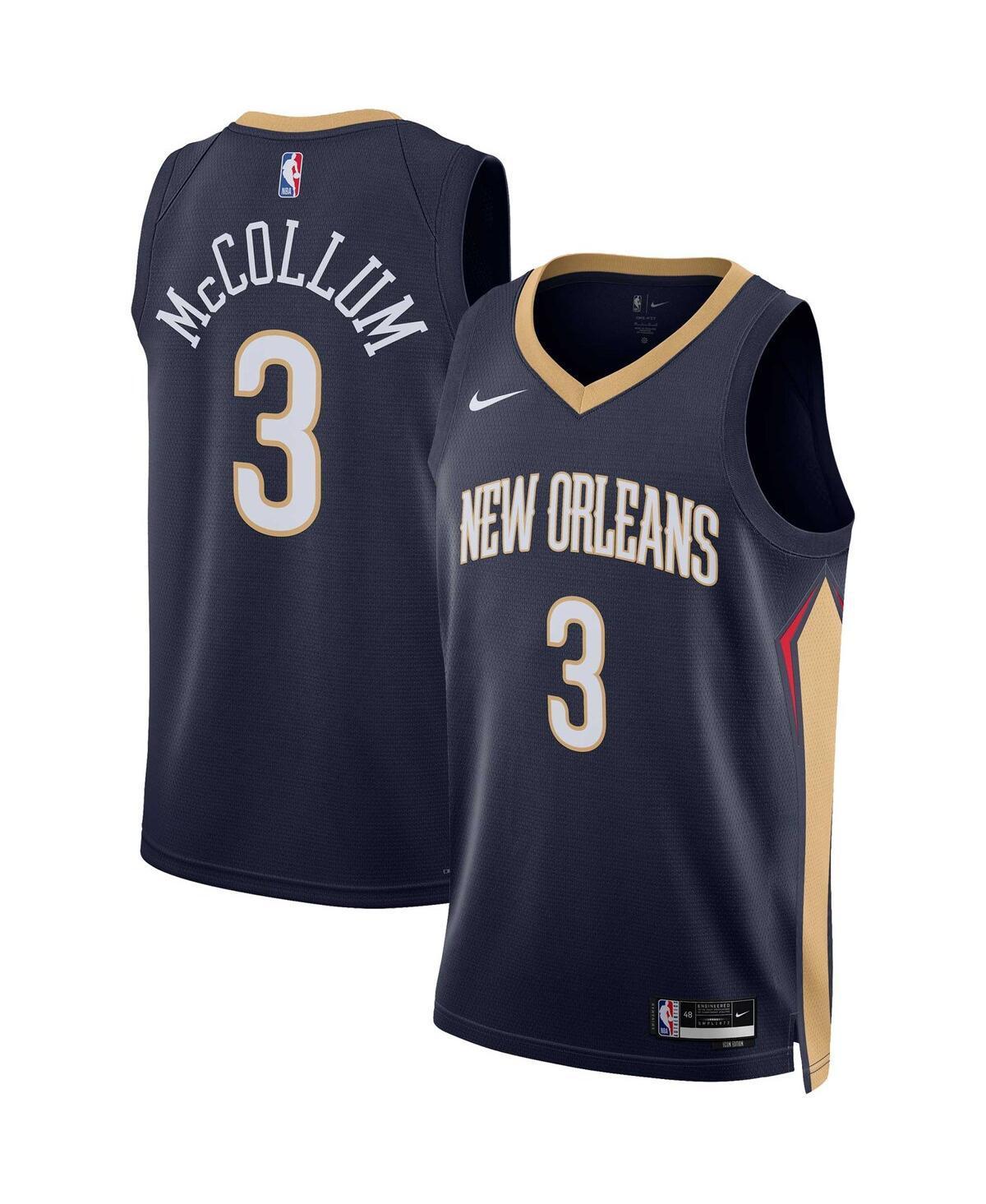 Unisex Nike C.J. McCollum Navy New Orleans Pelicans Swingman Jersey - Icon Edition, Adult Unisex, Size: XL, Blue Product Image