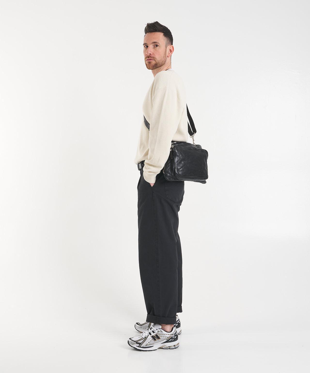Knit sweater with V-neck Product Image