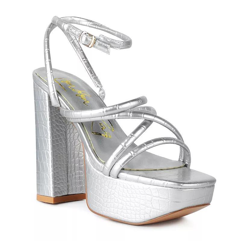 London Rag Beamtips Womens Strappy Block Heel Sandals Product Image