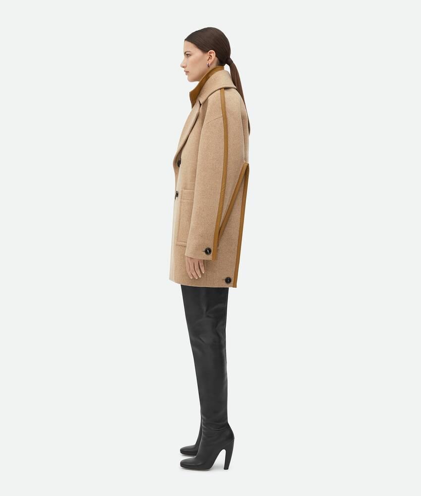 Women's Wool Coat in Biscuit melange Product Image