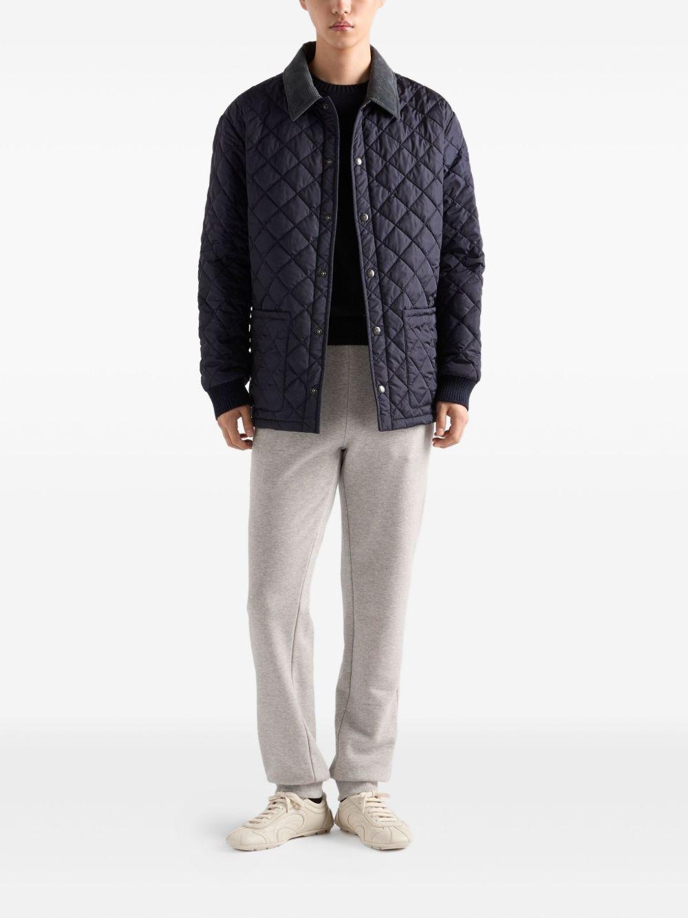 quilted corduroy-collar jacket Product Image