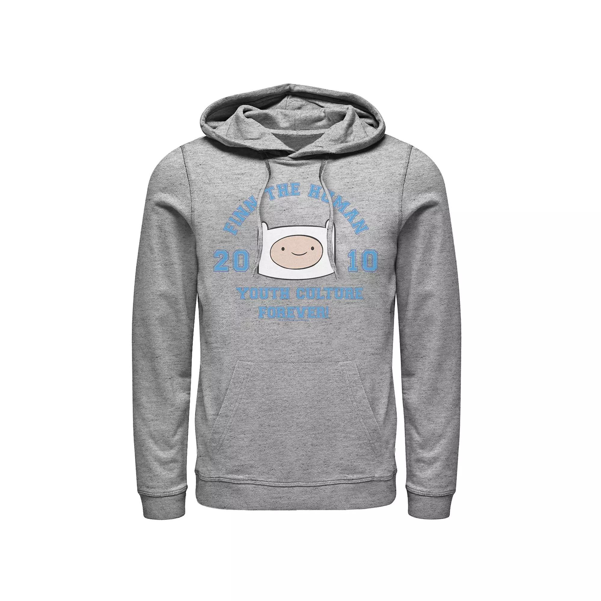 Men's Jurassic Park White Distressed Circle Logo Pullover Hoodie, Size: Small, Blue Product Image