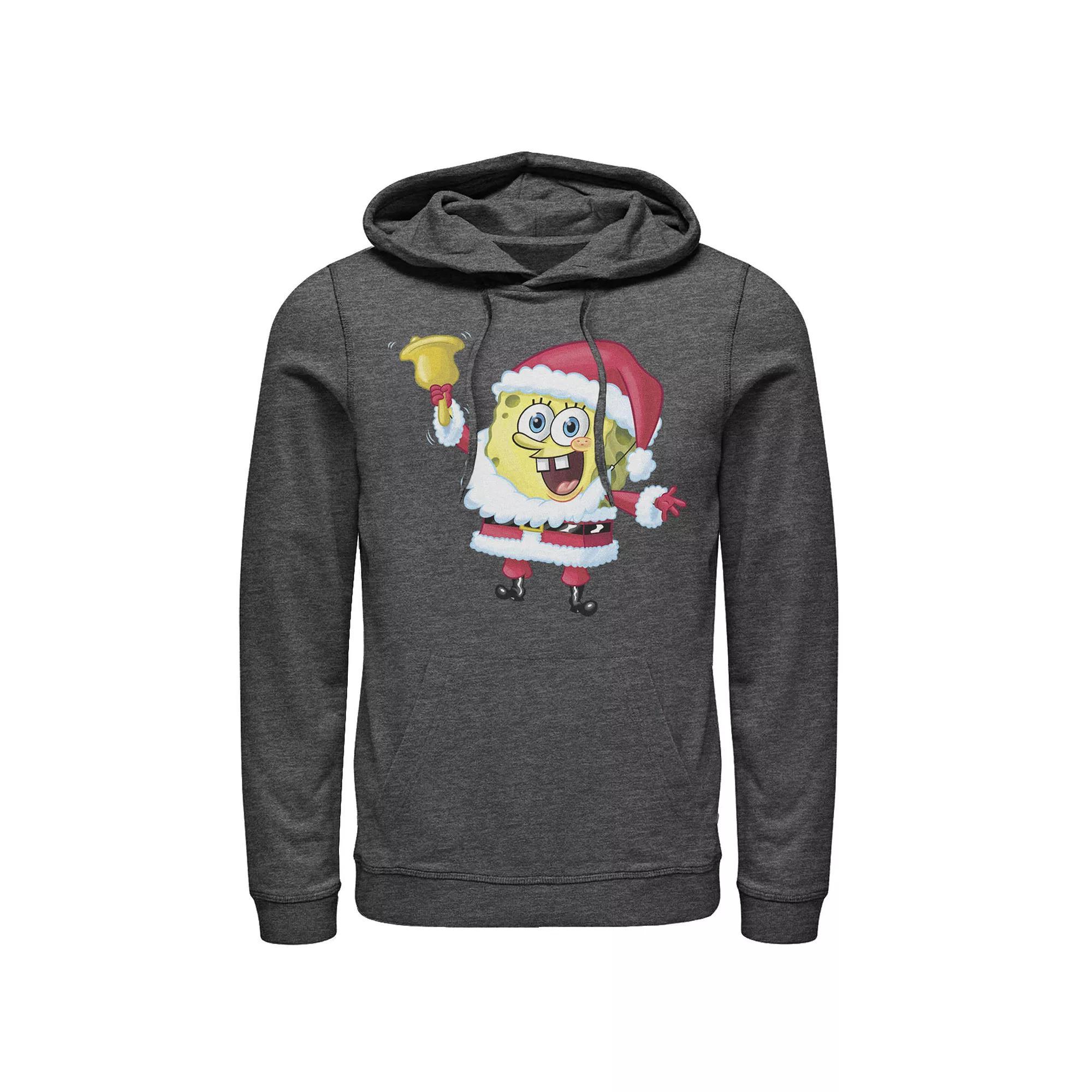 Men's Nickelodeon SpongeBob SquarePants Santa Claus Hoodie, Size: Small, Blue Product Image