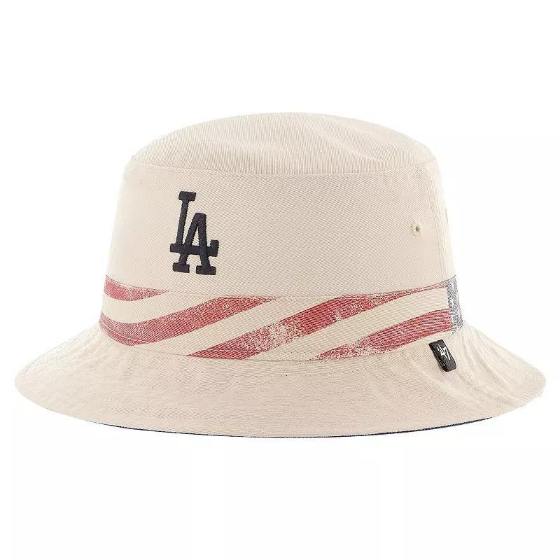 Men's '47 Khaki Los Angeles Dodgers Glory Daze Bucket Hat, Beig K Product Image