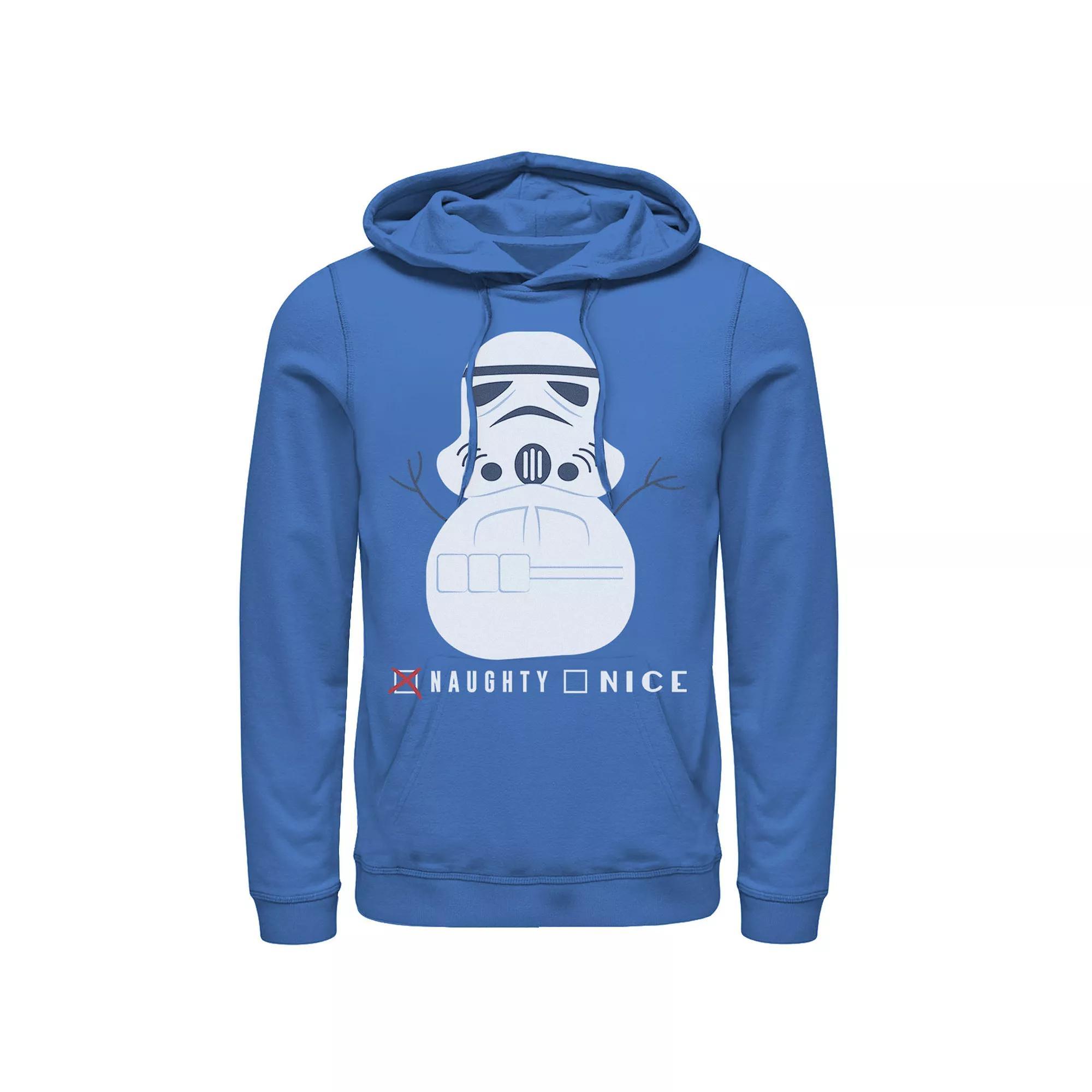 Men's Star Wars Stormtroop Naughty or Nice Hoodie, Size: Small, Royal Product Image