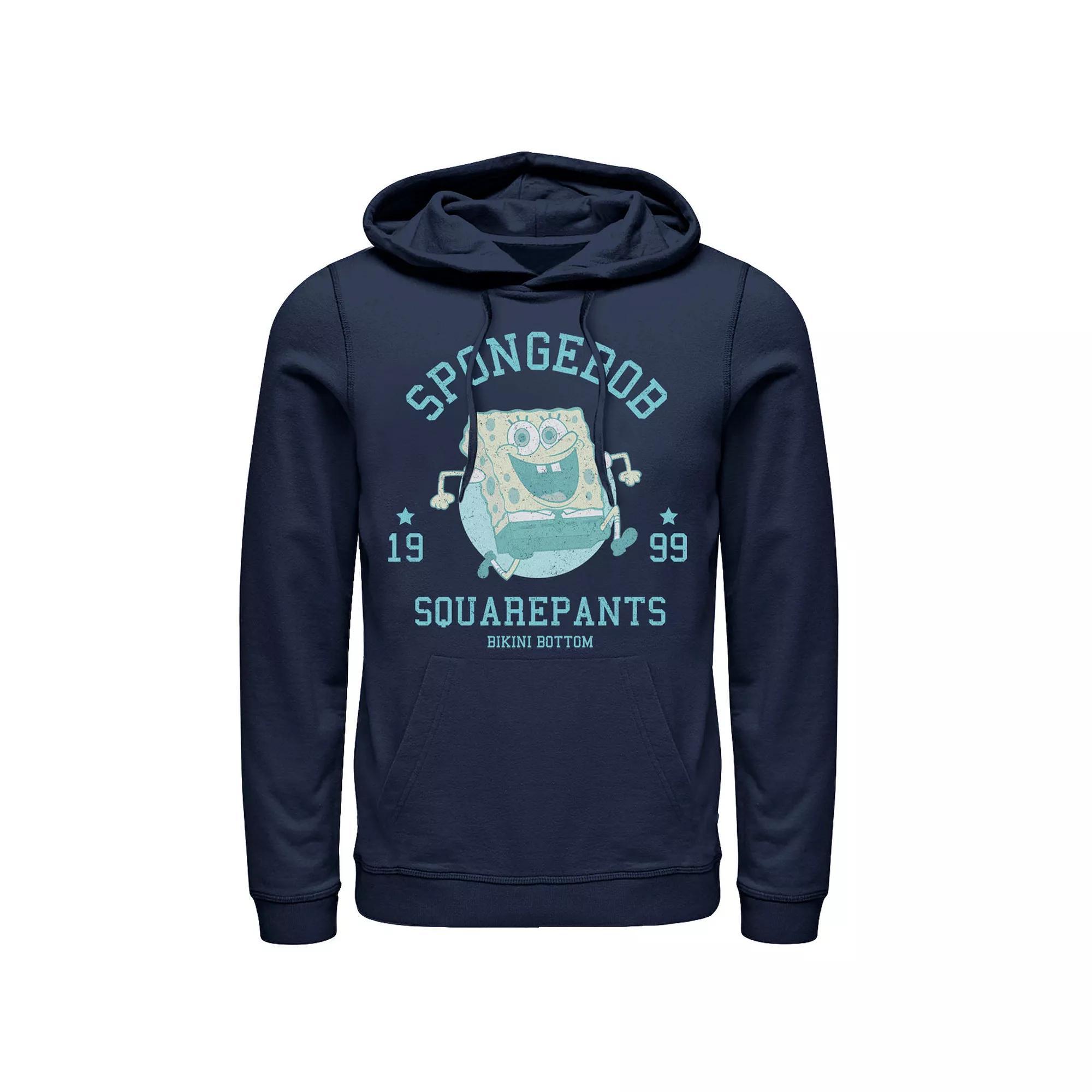 Men's Nickelodeon SpongeBob SquarePants Retro Bikini Bottom Hoodie, Size: Medium, Grey Heather Product Image
