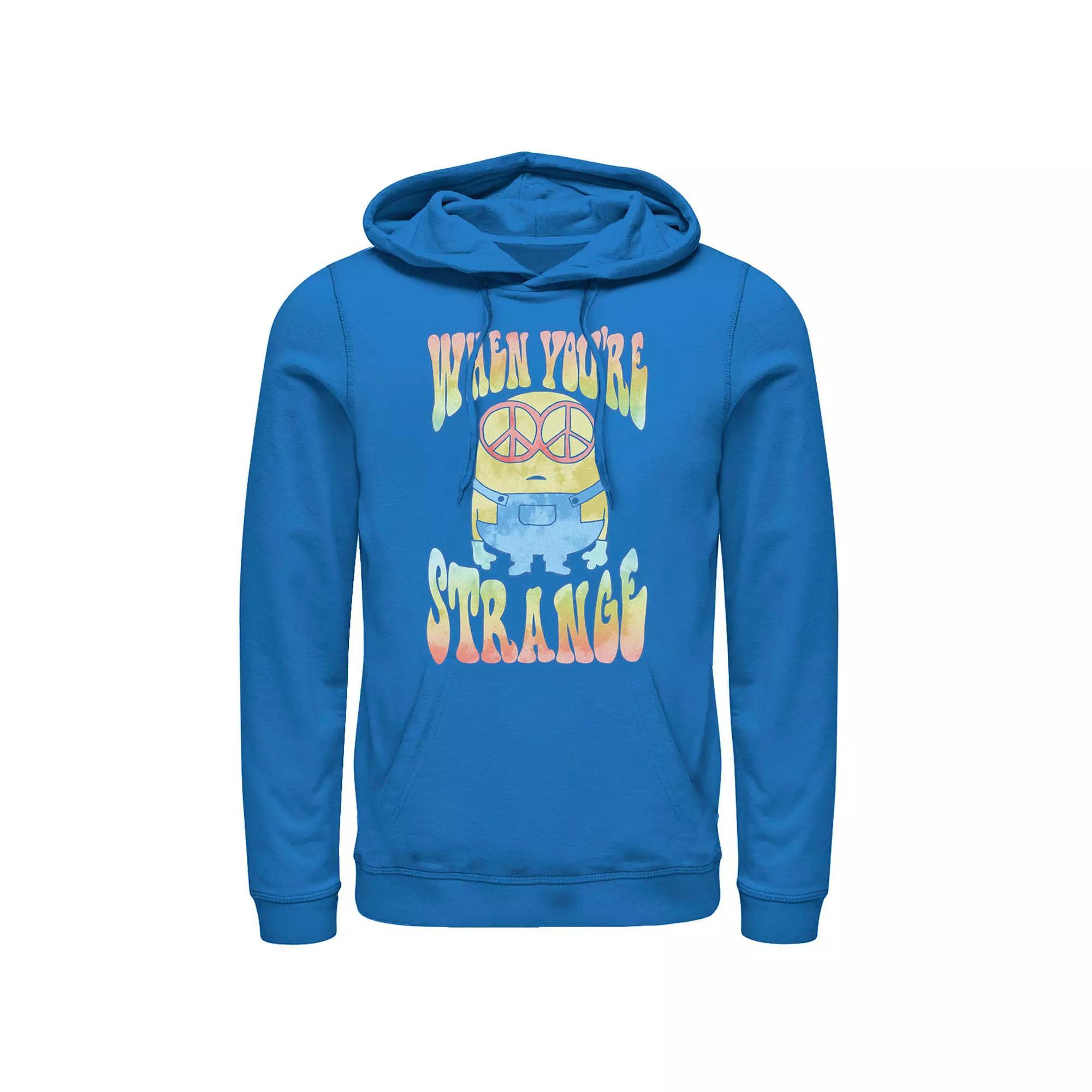 Men's Despicable Me Minions When You're Strange Pullover Hoodie, Size: XL, Royal Product Image