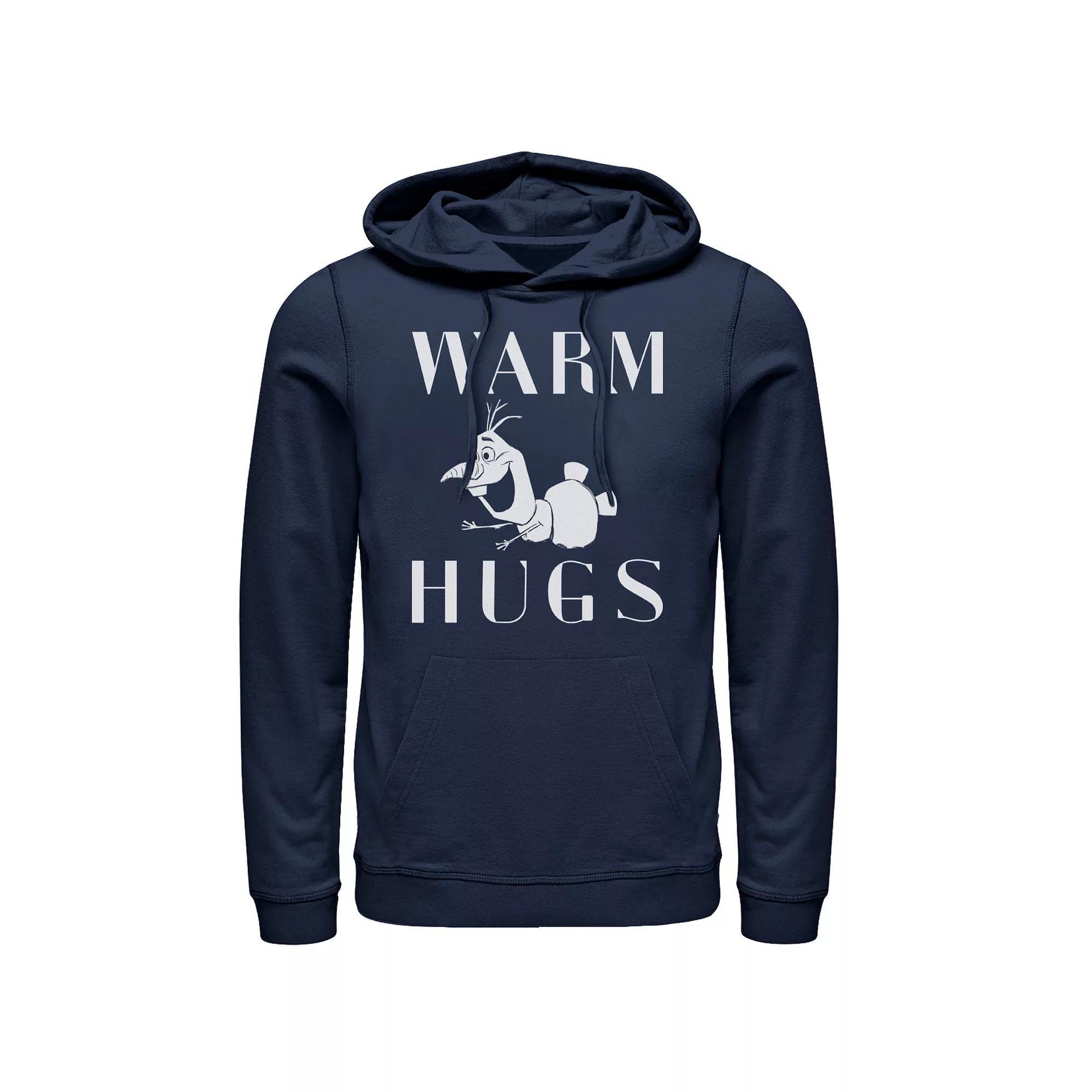Men's Frozen 2 Olaf Warm Hugs Pullover Hoodie, Size: XXL, Blue Product Image