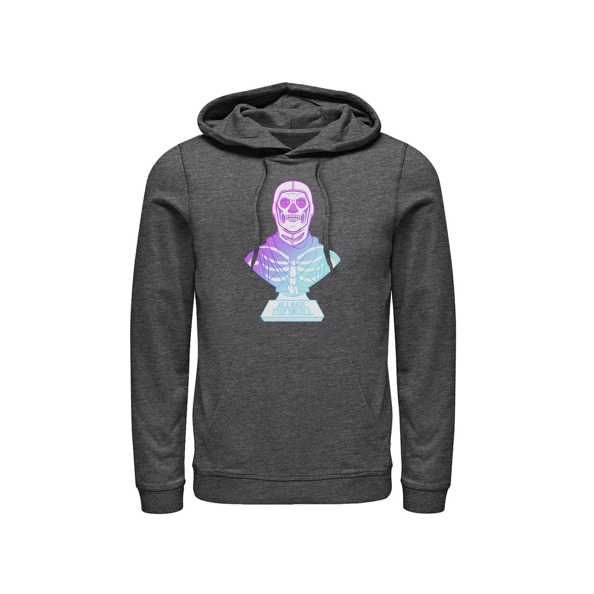 Men's Fortnite All Hail The Skull Hoodie, Size: Small, Blue Product Image