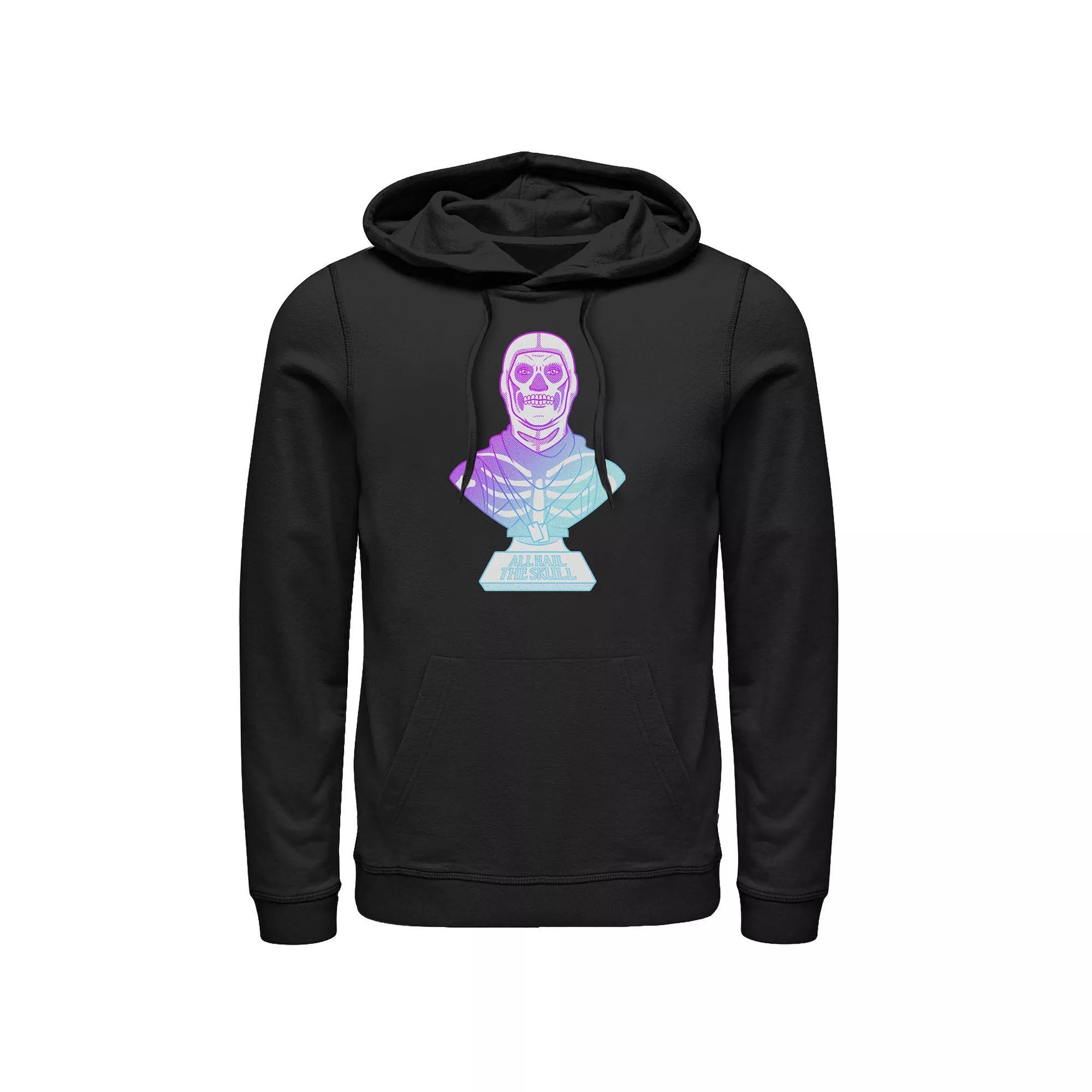 Men's Fortnite All Hail The Skull Hoodie, Size: Small, Blue Product Image