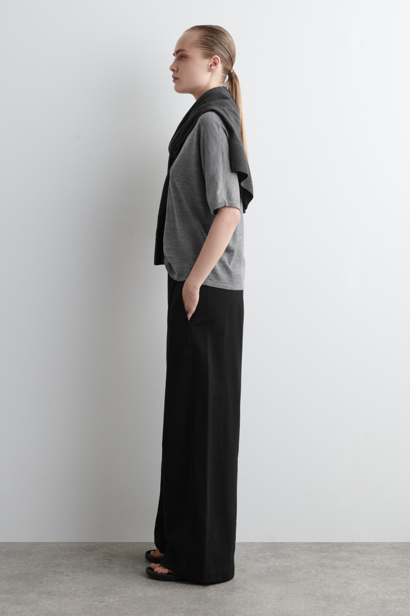 JERSEY WIDE-LEG JOGGERS Product Image