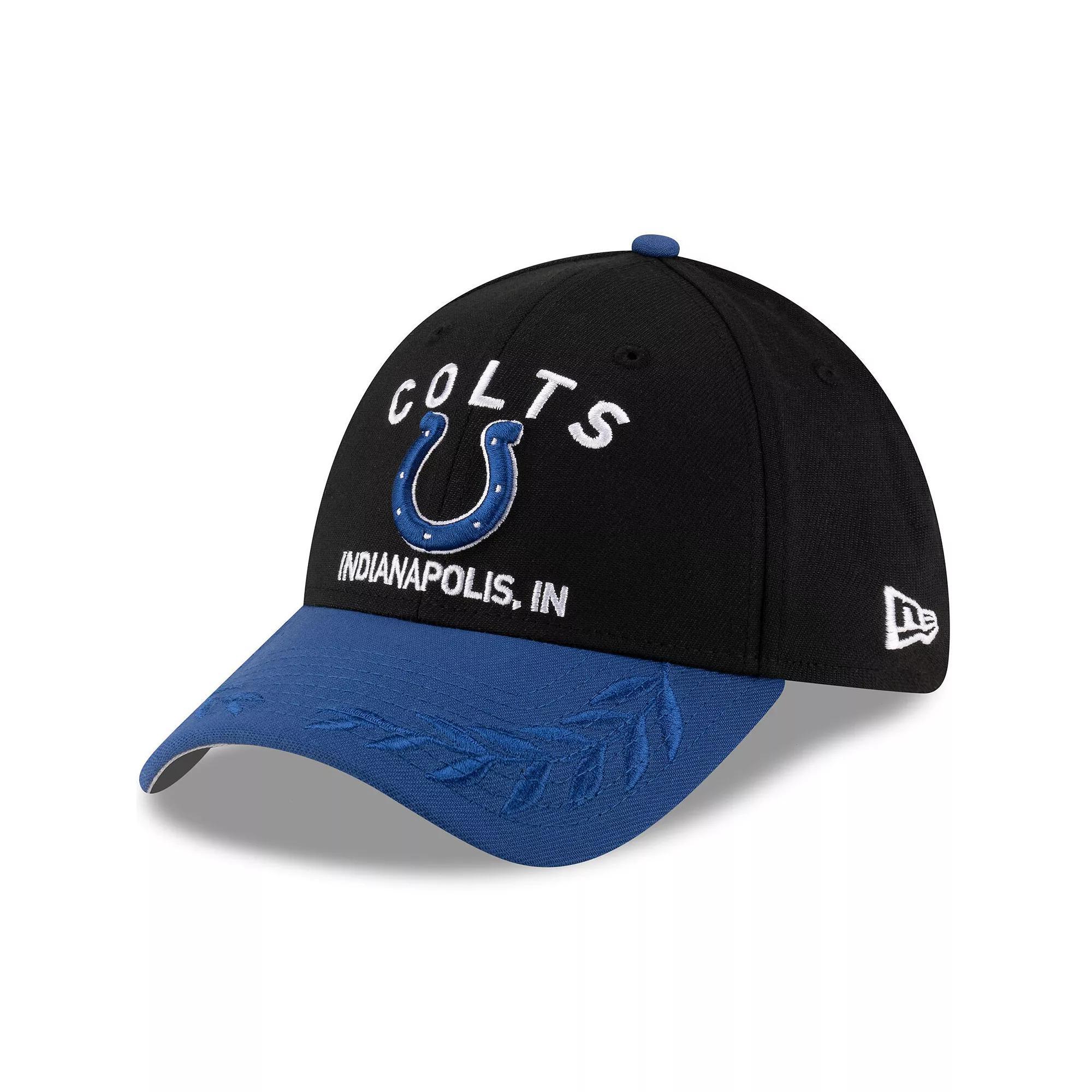 Men's New Era  Black/Royal Indianapolis Colts 2025 NFL Draft 39THIRTY Flex Hat, Size: Large/XL Product Image