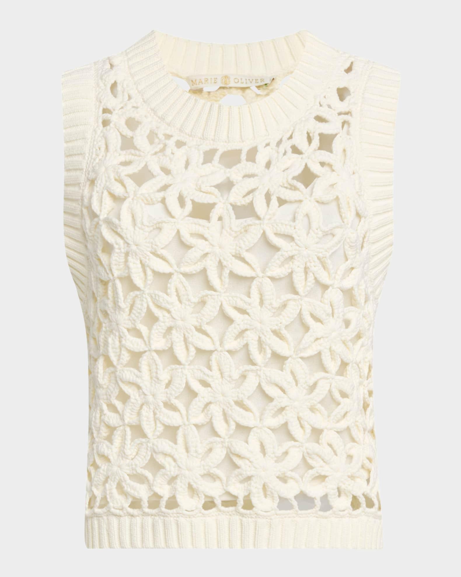 Thea Floral Mesh Shell Top Product Image