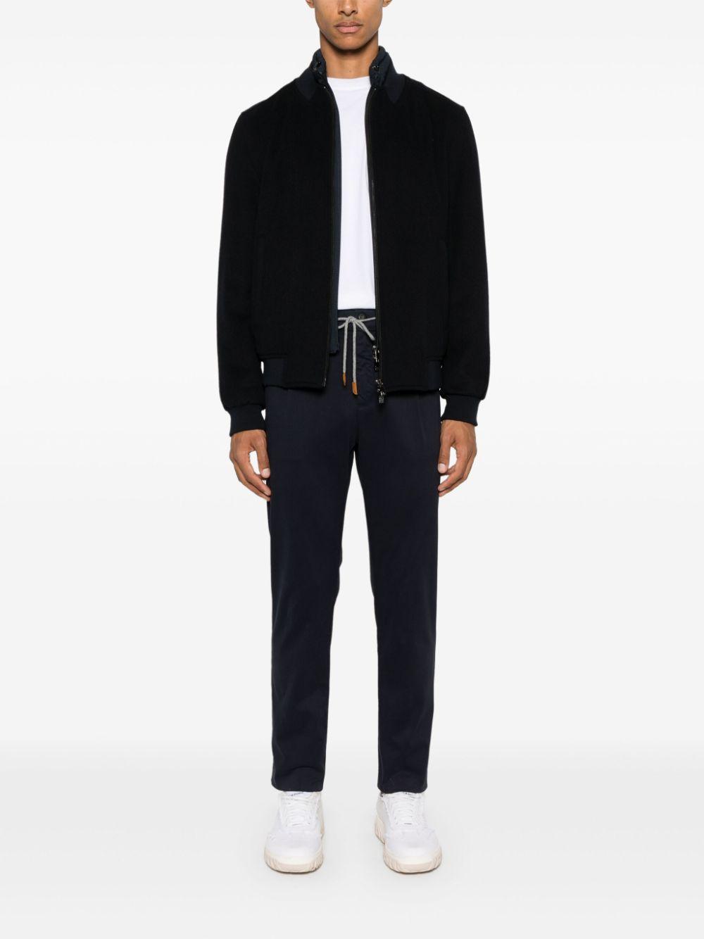 CORNELIANI Hooded Jacket In Blue Product Image