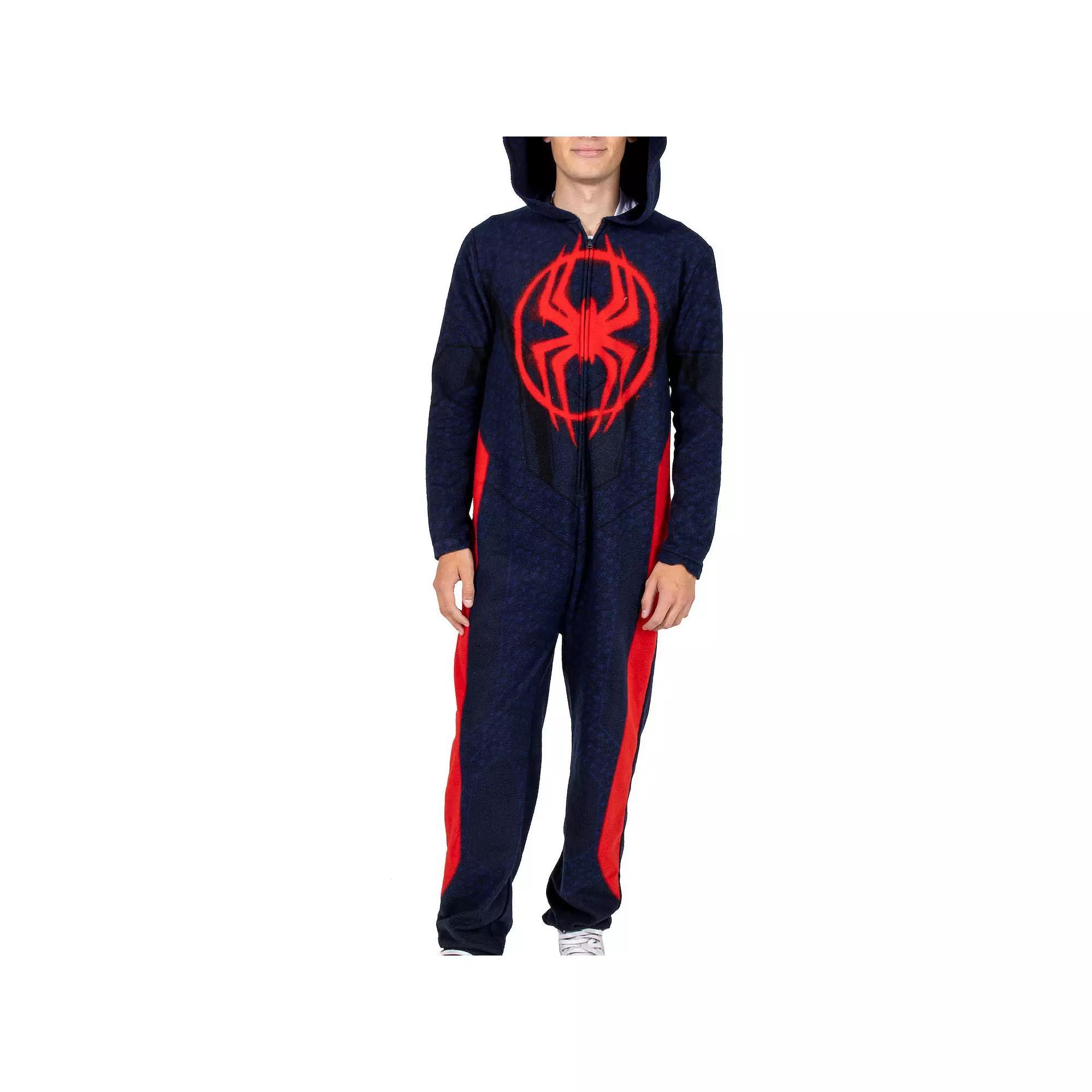 Mens Spider-Man Hooded Union Suit Pajamas Product Image