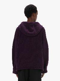 ANCHOR LOGO HOODIE WITH ZIP in purple | JW Anderson US  Product Image