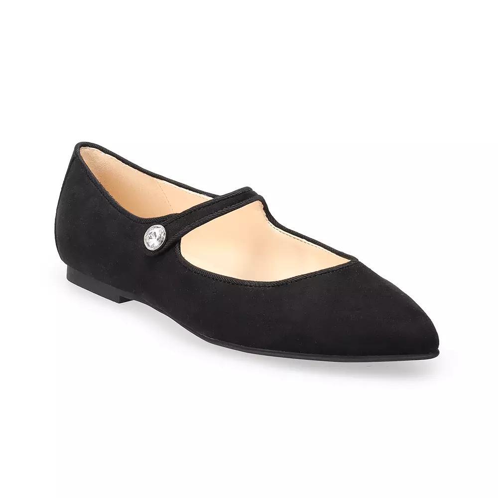 Nine West Helo Women's Pointed Dress Flats, Size: 7.5, Black Product Image
