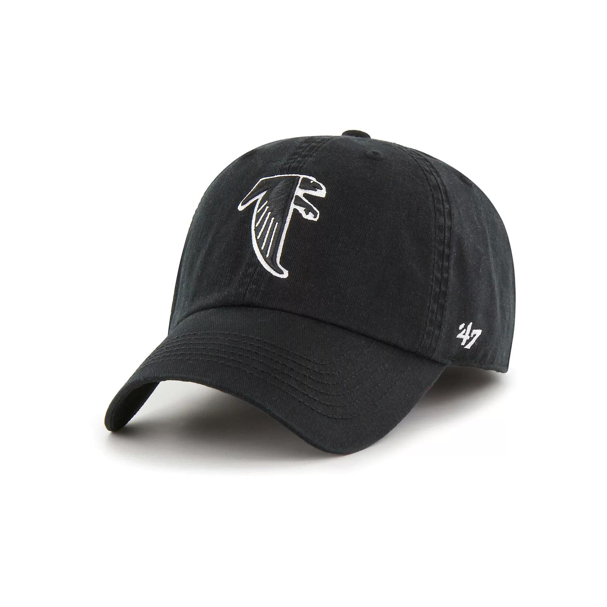 Men's '47 Black Atlanta Falcons Gridiron Classics Franchise Legacy Fitted Hat, Size: Medium Product Image
