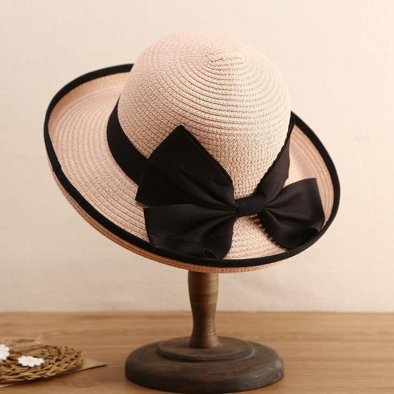 Bow Straw Hat Product Image