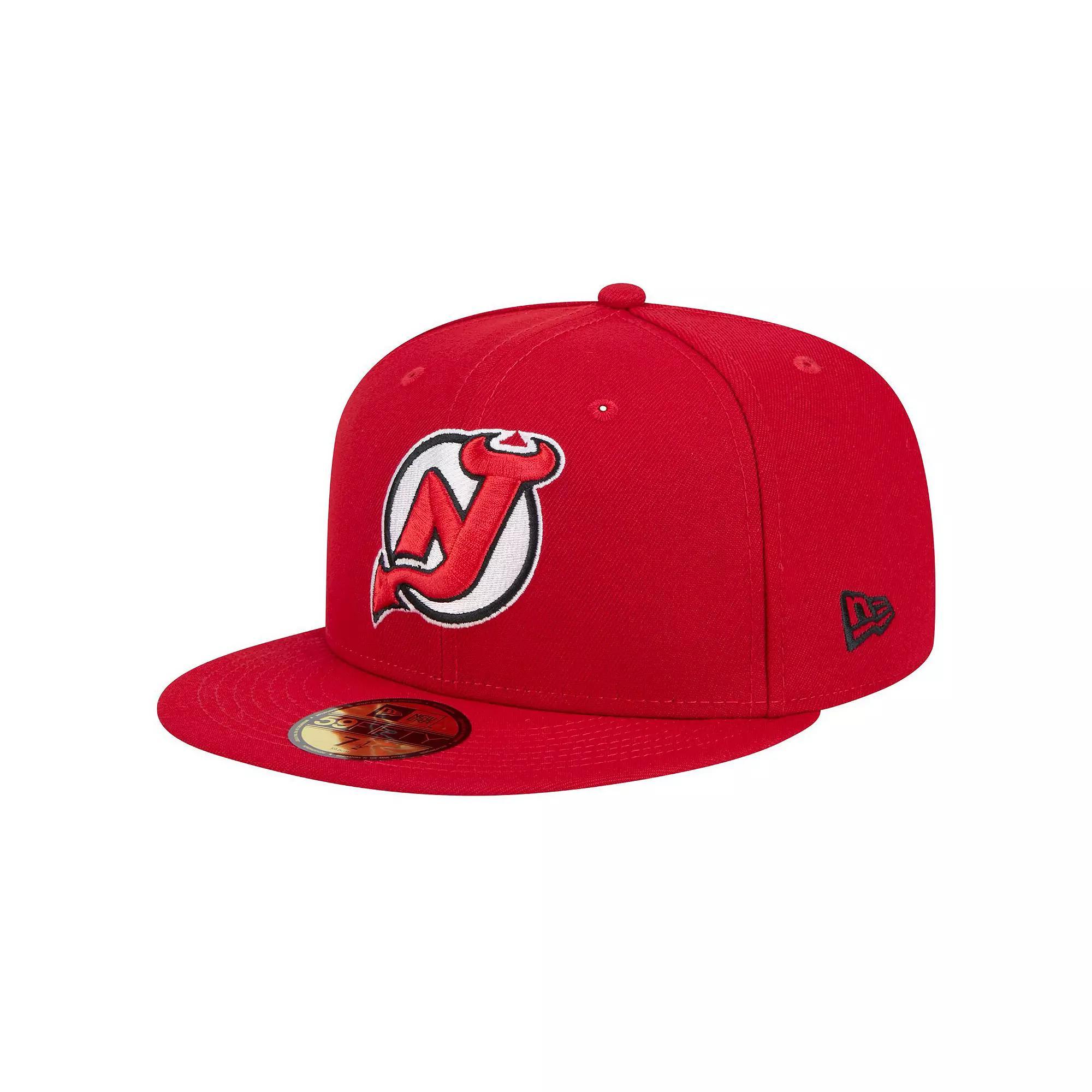 Men's New Era Red New Jersey Devils Core 59FIFTY Fitted Hat, Size: 7 1/4, Nhl Red Product Image