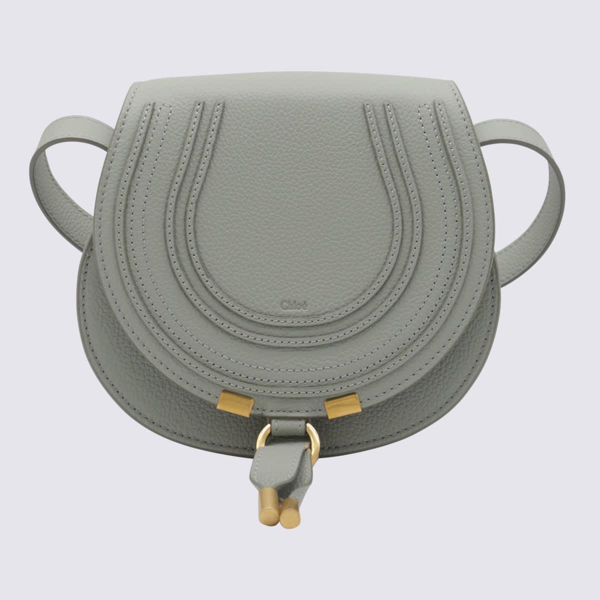 CHLOÉ Compact Leather Crossbody In Beige Product Image