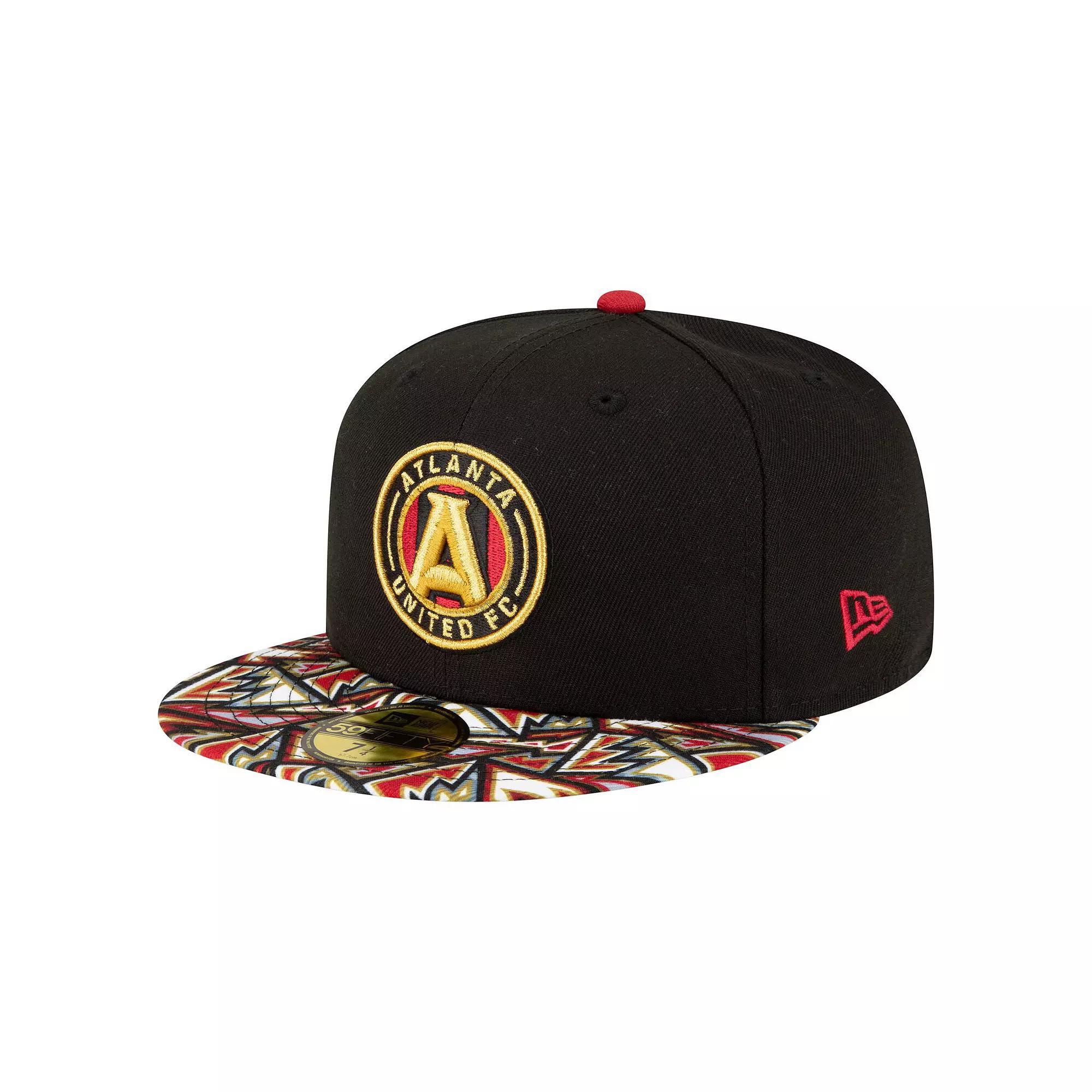 Men's New Era Black Atlanta United FC Element Tech Pack 59FIFTY Fitted Hat, Size: 7 5/8, Atu Black Product Image