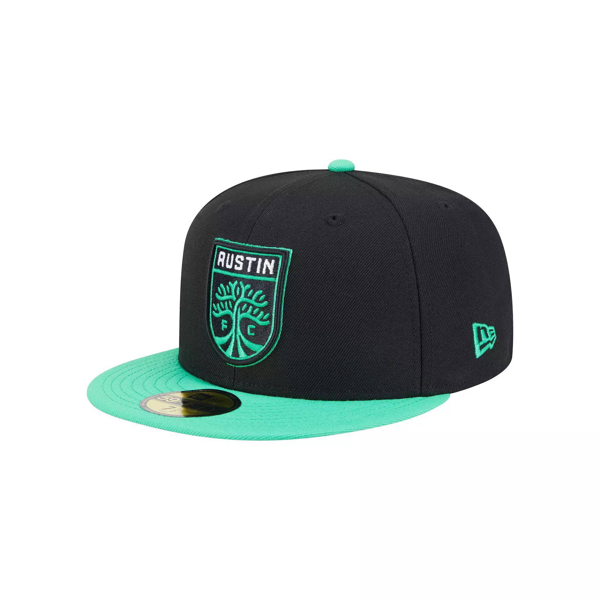 Men's New Era  Black Austin FC 2025 Kickoff 59FIFTY Fitted Hat, Size: 6 7/8, Afc Black Product Image