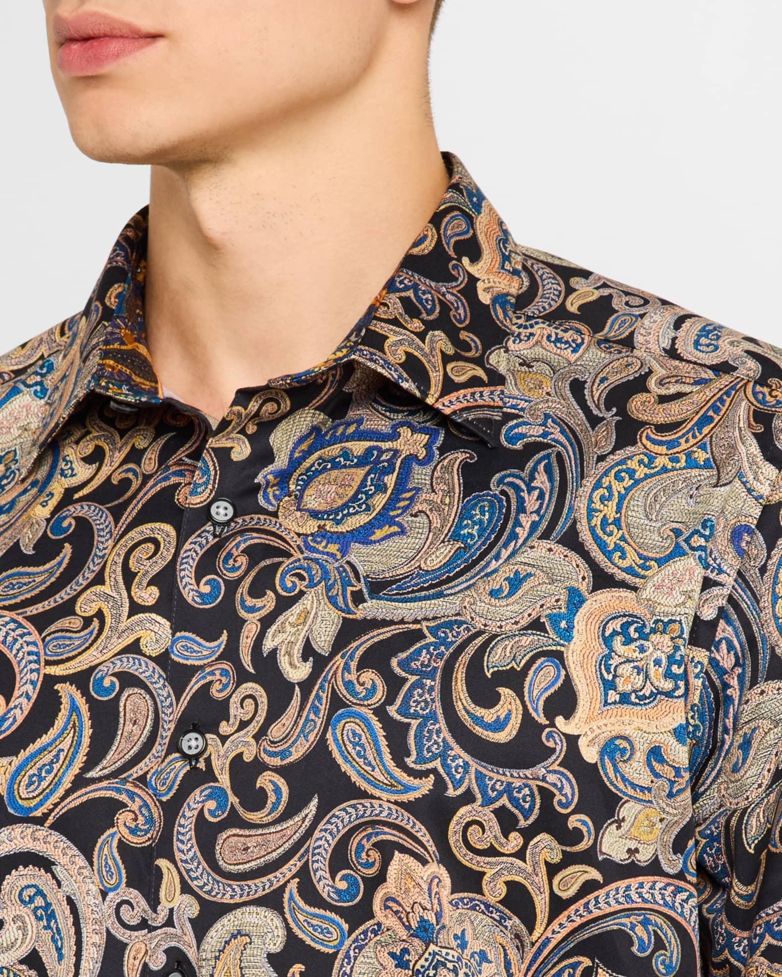 Mens Fitzgerald Satin Stretch Sport Shirt Product Image