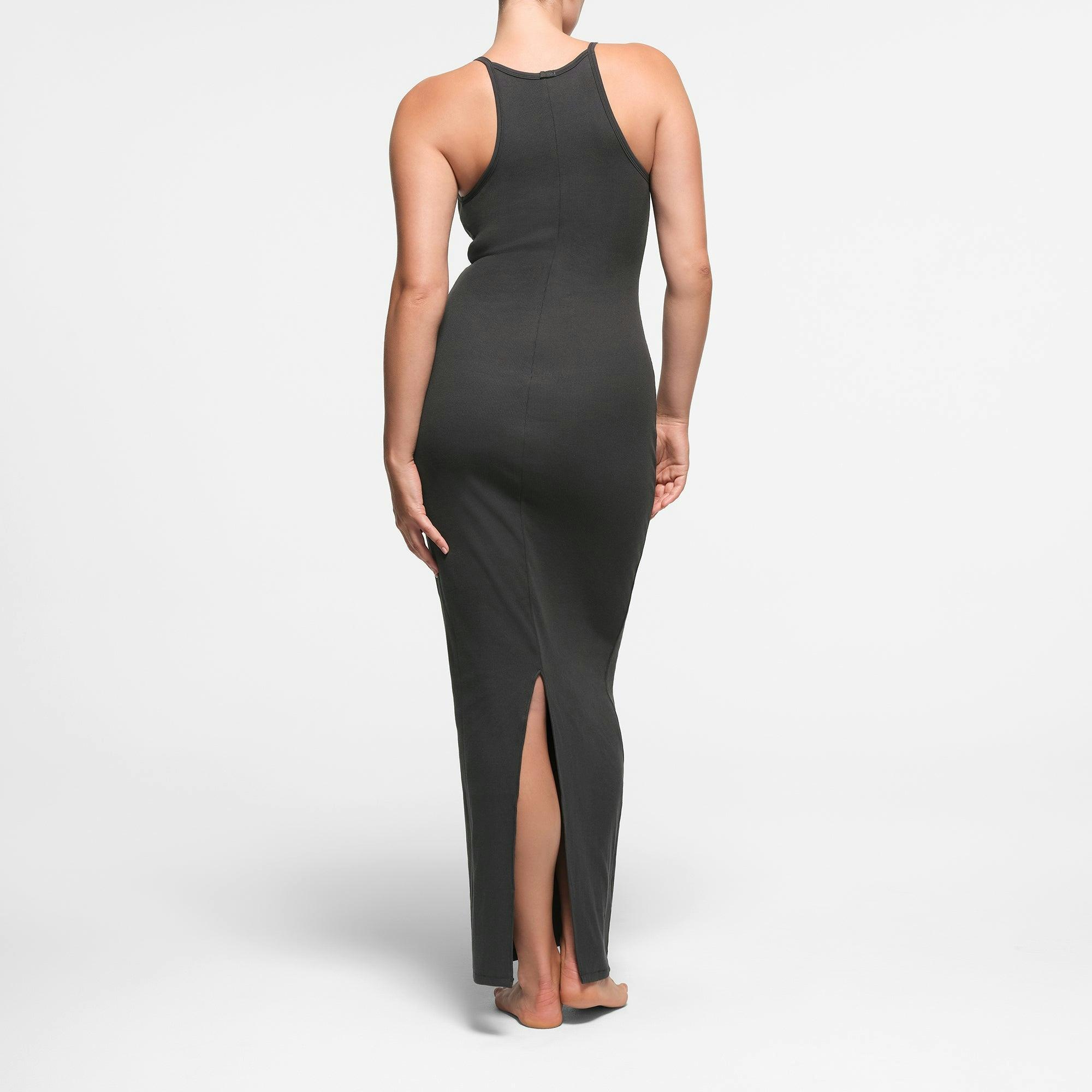 COTTON RIB LONG CAMI DRESS | SOOT Product Image