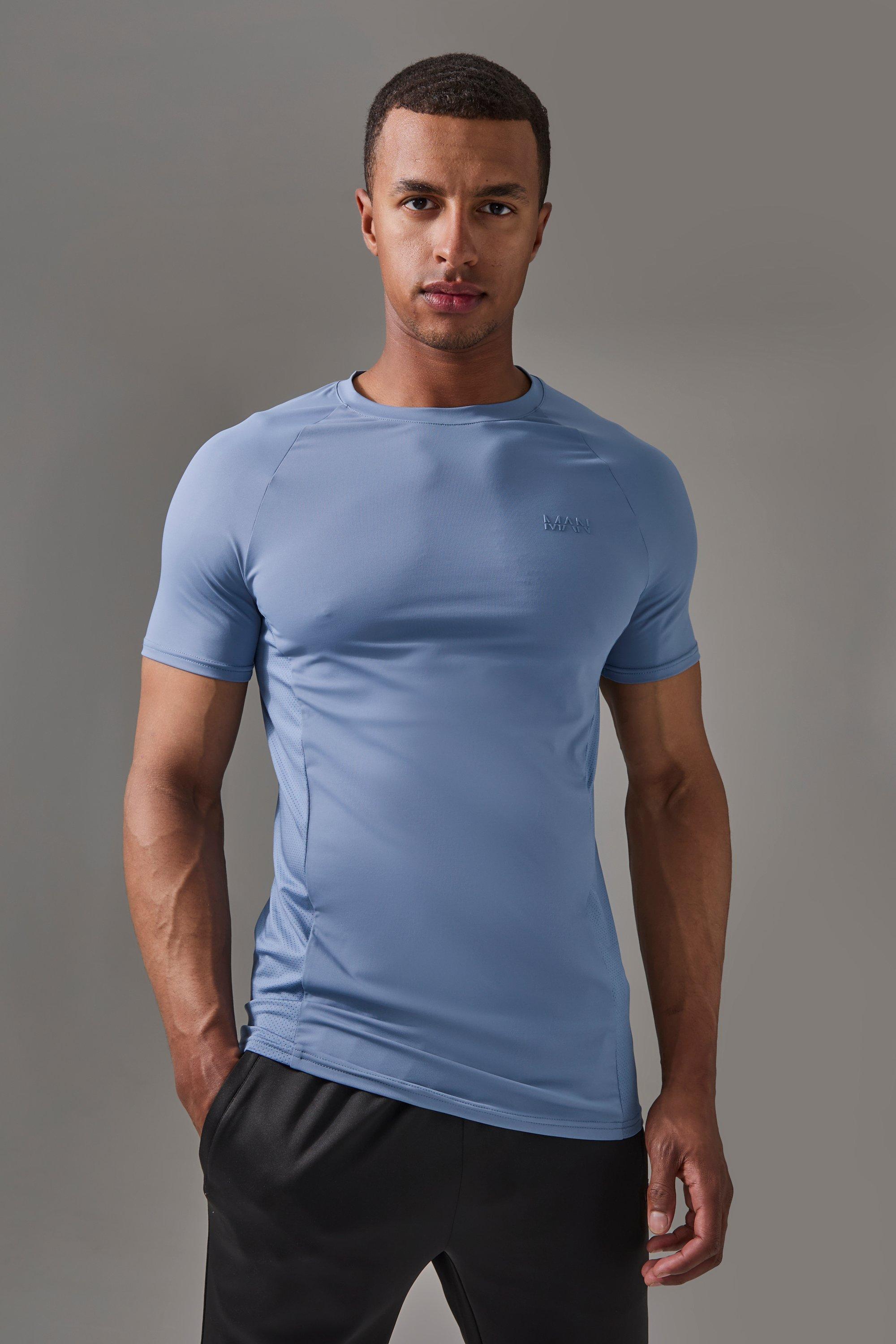 Mens Man Active Pro Muscle Fit T-shirt - Black Product Image