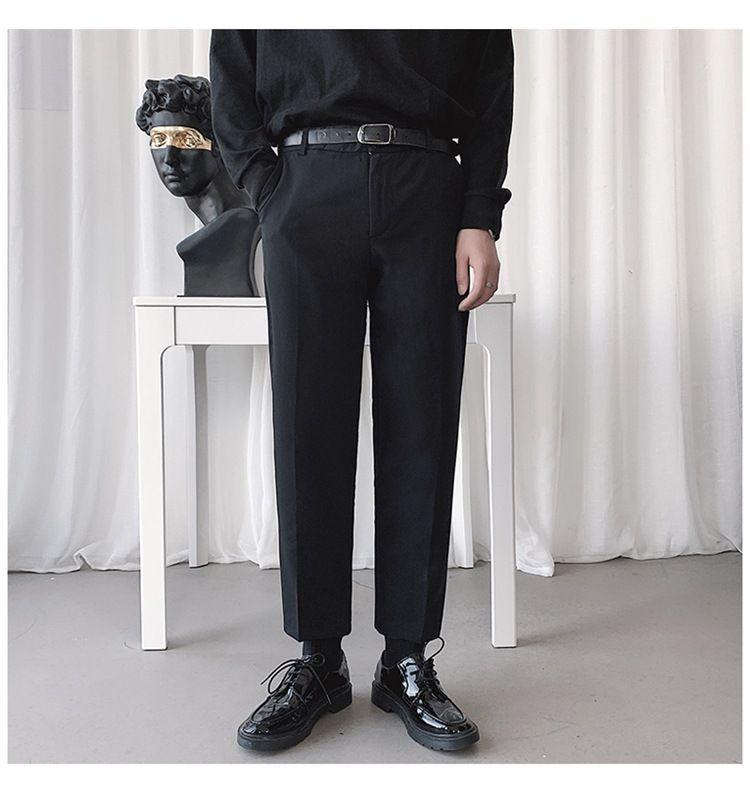 Cropped Straight Leg Pants Product Image