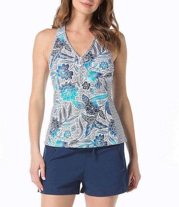 Beach House April Solid Stretch Woven Swim Shorts Product Image