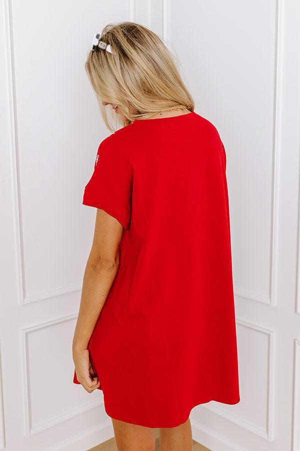 School Spirit Sequin Embroidered Mini Dress in Oklahoma Product Image