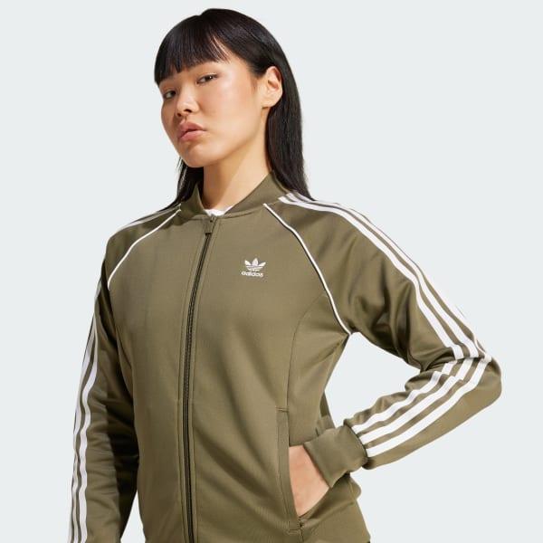 adidas Adicolor Classics SST Track Jacket Glow Pink XS Womens Product Image