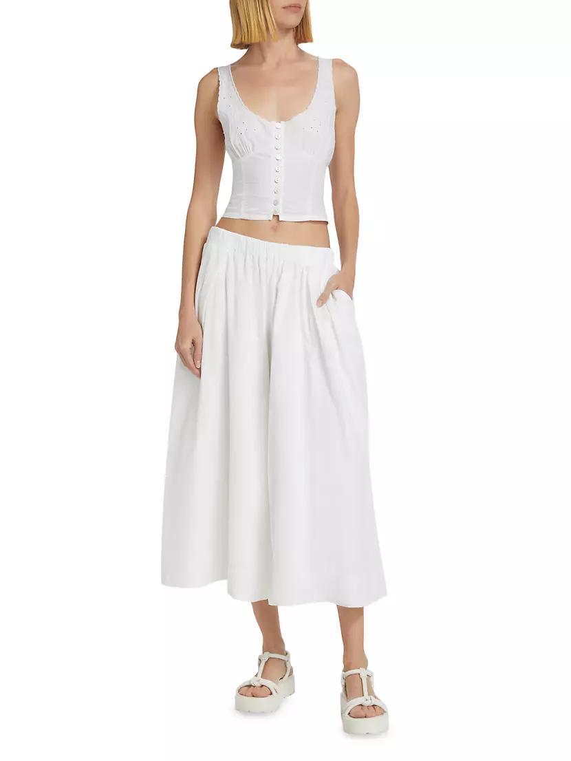 Into You Cotton Eyelet Pant Set Product Image