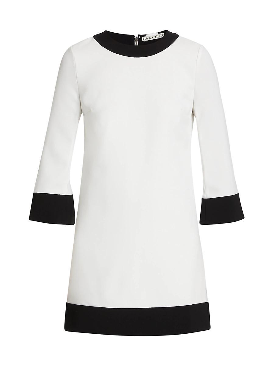 Womens Eleonora Two-Tone Minidress Product Image