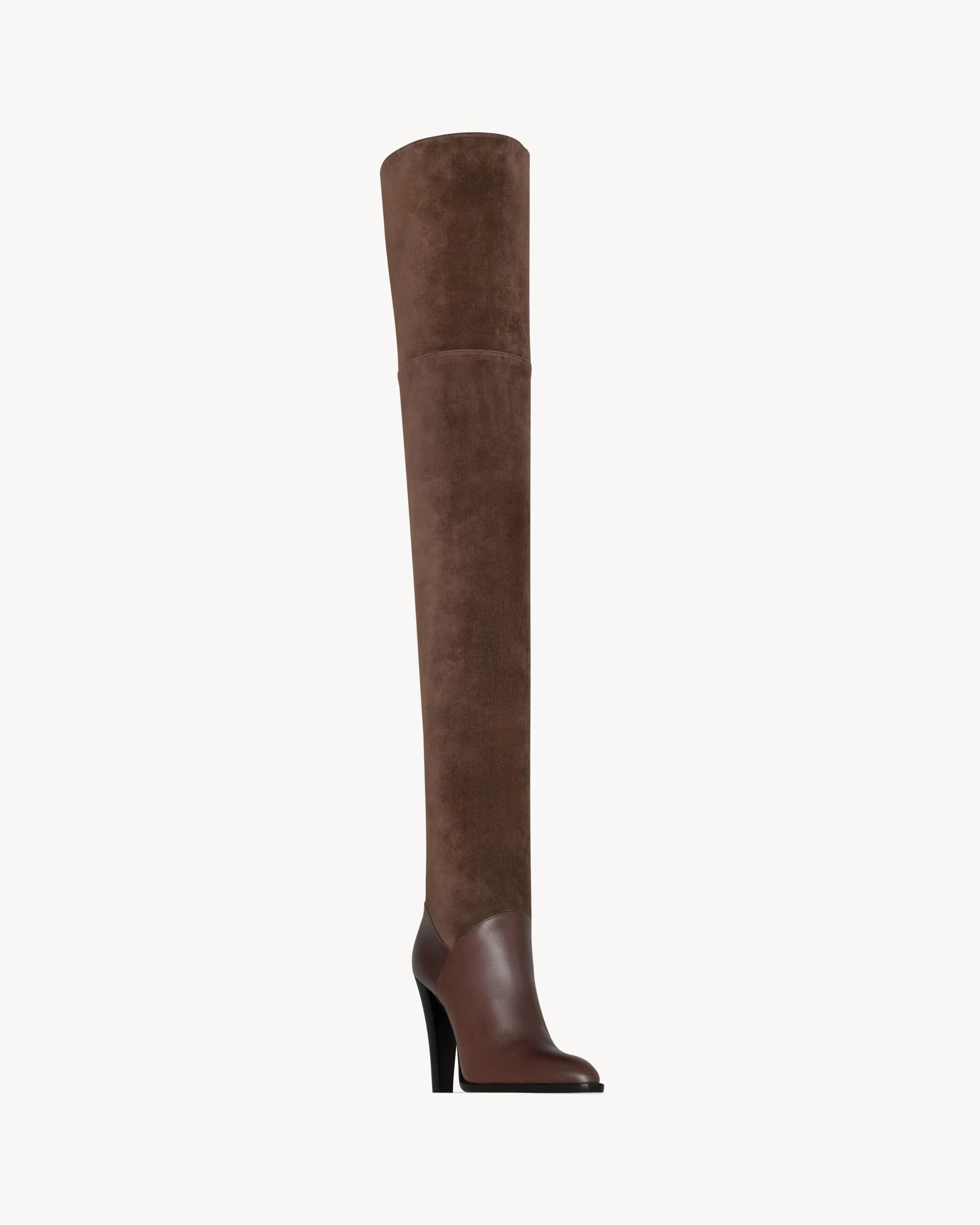 NADJA boots in smooth leather and suede Product Image